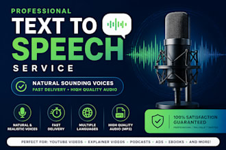 create professional ai text to speech voiceovers