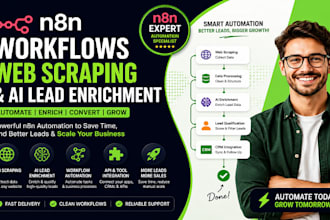 build n8n workflows, web scraping and ai lead enrichments
