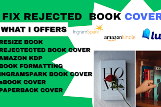 fix rejected book cover resize book book formatting amazon lulu ingramspark