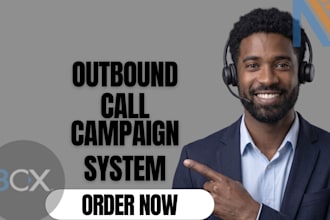 setup outbound call campaign IVR routing 3cx and dashboard