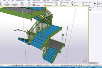 do structural detailing and design for steel stairs, truss frame,tekla structure