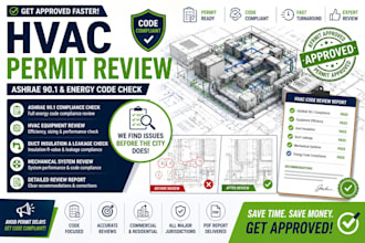 review hvac permit drawings for ashrae and energy code compliance