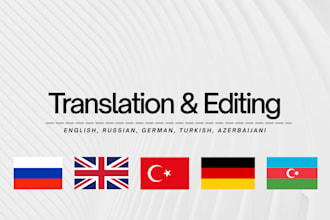be your professional translator and text editor