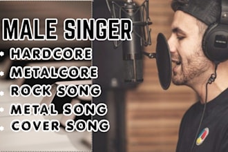 male rock singer hard rock song metal rock song metal vocals deathcore vocalist