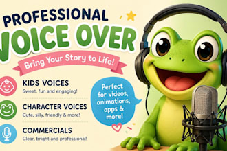 voice over catered to children and families