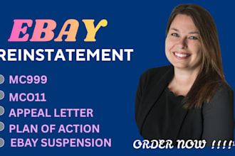 fix ebay suspension mc011 mc999 restriction reinstatement with appeal letter