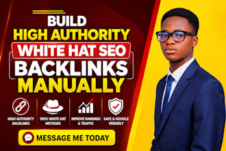 build high authority white hat SEO backlinks manually