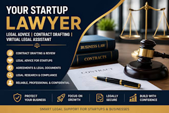 be your startup lawyer, virtual assistant for legal advice, or contract drafting