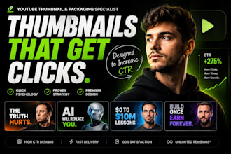 design premium youtube thumbnails