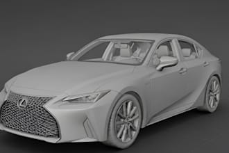 create 3d automotive models, car models, trucks,  rc cars, sport cars, supercars