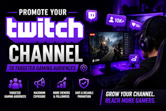 promote your twitch channel to targeted gaming audiences