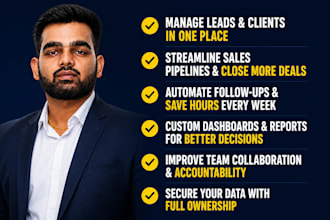 build custom CRM software for real estate or clinics and agencies