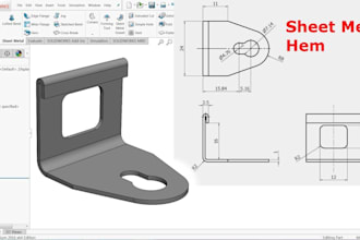 design sheet metal parks in solidworks and flat patterns for fabricaton