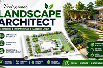 do landscape architect landscape design site plan irrigation plan