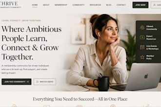 design squarespace membership subscription community website