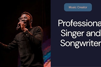 songwriting, male singer, professional male vocalist, producer, session singer