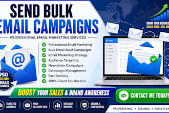 send 950 million bulk email blast, email address, email marketing campaign