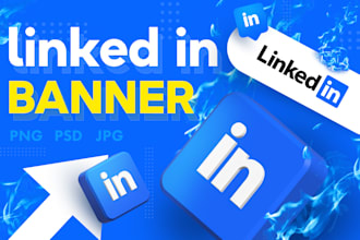 design a professional linkedin banner or  cover photo
