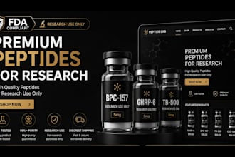 peptide website supplement website peptide store nutraceutical supplement store
