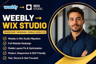 migrate weebly website to wix studio website full redesign mobile layout fix