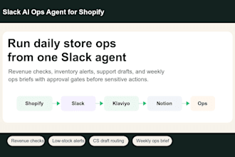 build a slack ai ops agent for your shopify store