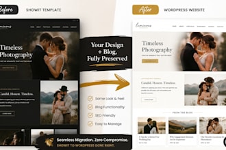 migrate your showit website to wordpress with blog intact