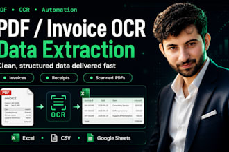 extract data from pdfs, invoices, receipts and scanned documents