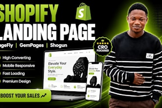 create high converting shopify landing page with pagefly or gempages