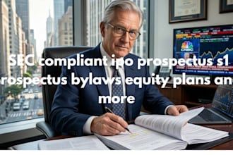draft sec compliant ipo prospectus s1 prospectus bylaws equity plans