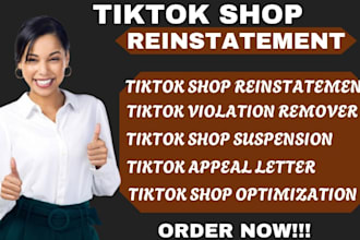 do tiktok shop reinstatement, fix tiktok shop violation