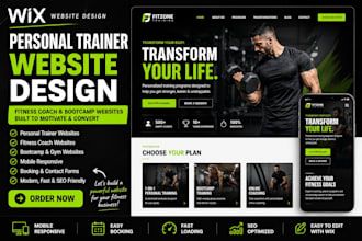 design wix personal trainer website fitness coach website boootcamp website