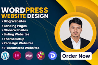 create a wordpress website design and wordpress website development