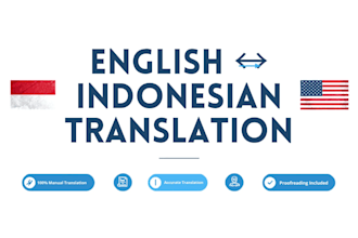 translate indonesian to english and english to indonesian accurately