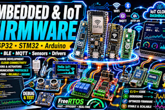 develop esp32, stm32, and arduino iot firmware with wifi, ble, and mqtt