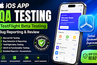 do ios app QA testing testflight beta testing provide bug reporting and review