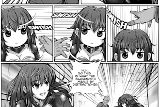 draw amazing comic illustration, nsfw comic, sfw comic in anime and mange
