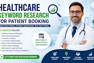 do healthcare website keyword research for patient booking and SEO growth