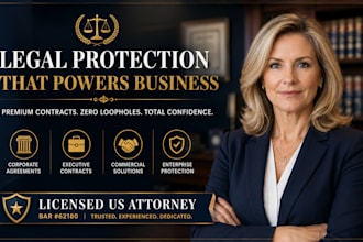 draft customized enterprise agreements and corporate legal contracts