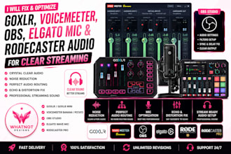 fix goxlr, voicemeeter, obs, elgato mic and rodecaster audio for clear streaming