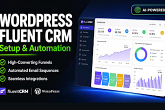 setup and automate your wordpress fluent CRM email marketing and sales flow