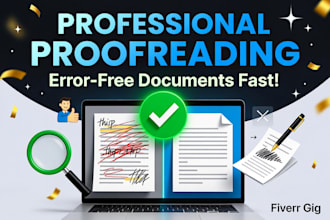 proofread and edit academic content blogs and short stories