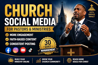 manage social media for pastors, churches
