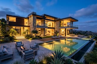 create realistic 3d exterior, landscape and house rendering