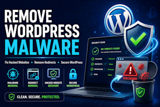 remove wordpress malware and fix hacked website