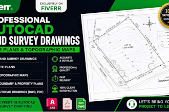 tx ga wa ca autocad, land survey drawings, site plans and topographic permit