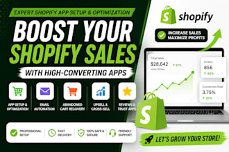 install and optimize shopify apps for more sales
