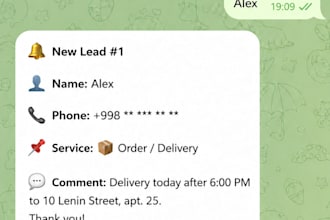 build a telegram lead capture bot with google sheets
