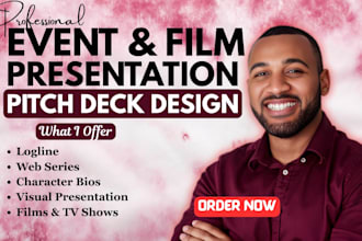 design film pitch deck, web series bible, TV show, podcast pitch deck, lookbook