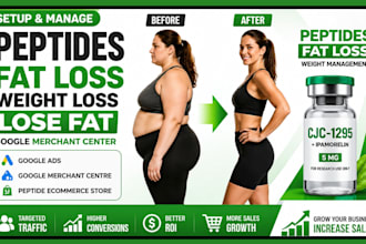 setup and manage peptides fatloss weight loss lose fat google merchant center