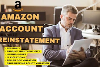 reinstate your suspended amazon account section 3